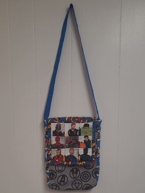 Super Hero / Comic Book Character Shoulder Bag Handmade 12" x 7. 5"